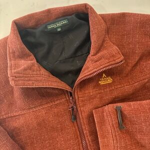 VTG Taras Boulba Japan Microfleece Lined Jacket Men SZ 0 Orange See Measurements